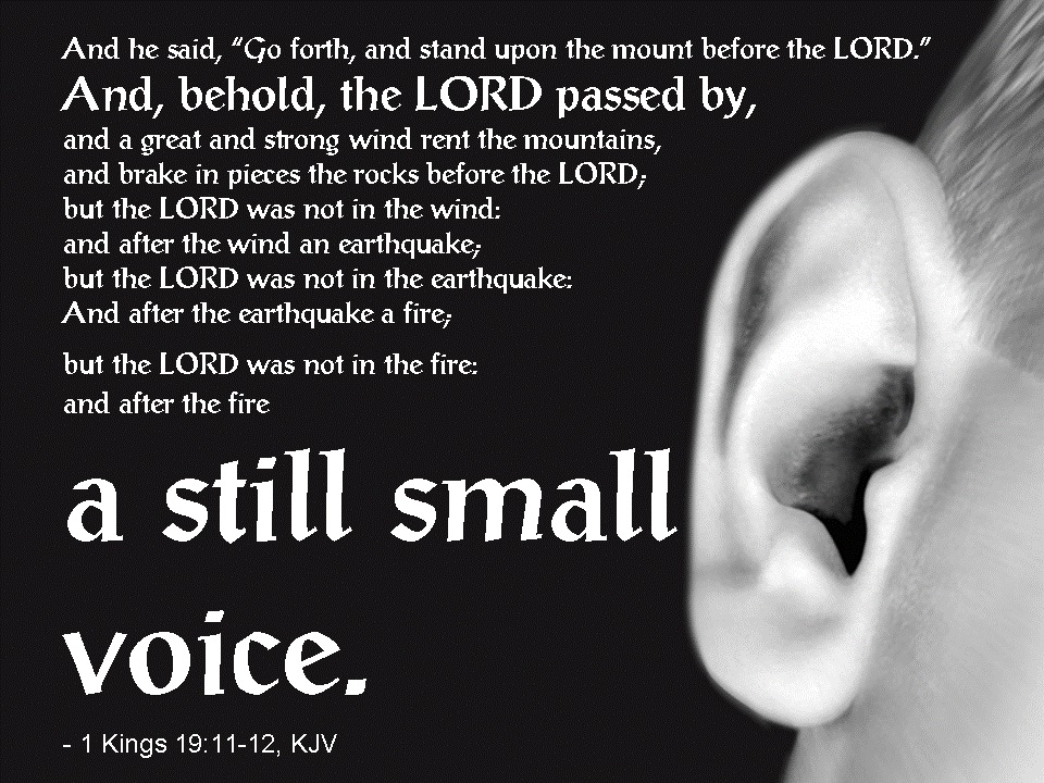 A Still Small Voice meeting God Communio